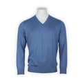 Pullover Plain Colour Cashmere And Silk V-Neck