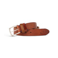 Belt- Genuine Leather & Silver Buckle