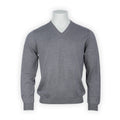 Pullover Plain Colour Geelong Lambswool V-Neck