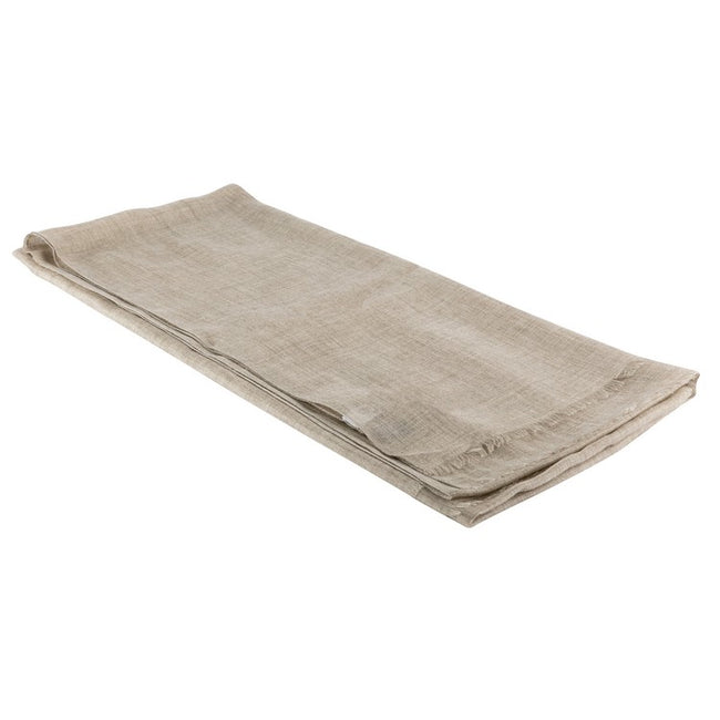 Plain Beige Modal and Wool Scarf
