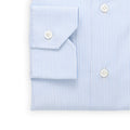 Shirt - Striped Cotton Single Cuff Italian Collar