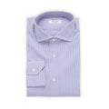 Shirt - Striped Cotton Single Cuff Italian Collar