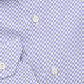 Shirt - Striped Cotton Single Cuff Italian Collar