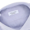 Striped White and Navy Shirt