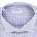 Striped White and Navy Shirt