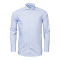 Sky blue check poplin shirt
