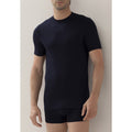 Plain Colour Micromodal Crew Neck Short Sleeves T-Shirt