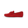 Tod's for Ferrari Loafers in Red Suede