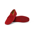 Tod's for Ferrari Loafers in Red Suede