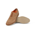 OSCAR Laced Derbies in Beige Suede