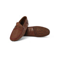 FERRARI Loafers in Brown Patent Antique Leather