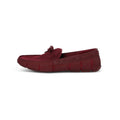 Lace Loafers in Burgundy Rubber