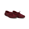 Lace Loafers in Burgundy Rubber