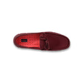 Lace Loafers in Burgundy Rubber