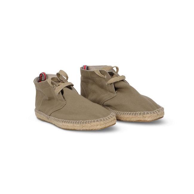 DESERT Boot Espadrille in Khaki Canvas