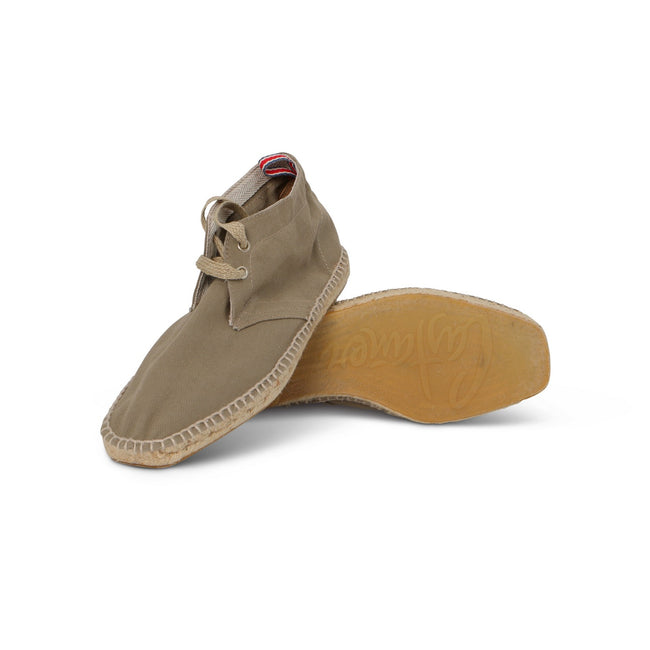 DESERT Boot Espadrille in Khaki Canvas