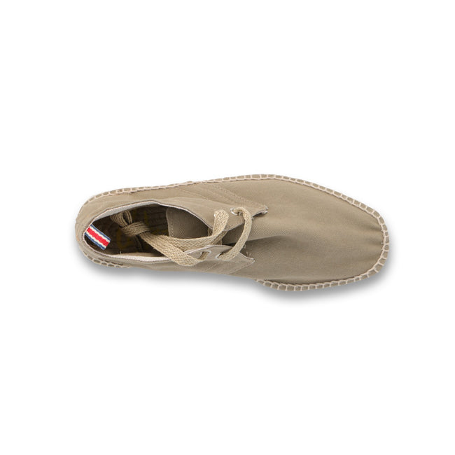 DESERT Boot Espadrille in Khaki Canvas