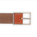 Belt Natural Leather Embroidered Coloured Drawings