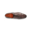 Duke Toe-Cap Laced Oxfords in Brown Leather