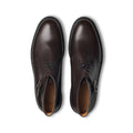 Chukka Boots - COMBE Calf Leather & Double Leather Soles Lace-Ups + Bride + Single Buckle