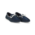 Lace Loafers in Navy Rubber