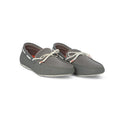 Lace Loafers in Grey Rubber