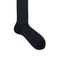 Socks - Long Pur Cotton Plaited