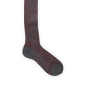 Socks - Long Pur Cotton Plaited