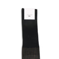 Plain Navy and Brown Plated Cotton Long Socks