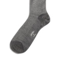 Plain Grey and Light Grey Plated Cotton Long Socks