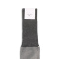 Caviar Grey and White Cotton Long Socks