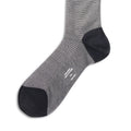 Fleur-de-Lys Navy and White Cotton Long Socks
