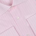 Striped Pink Double Cuff Shirt