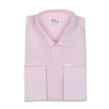 Striped Pink Double Cuff Shirt