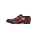 Carter 2 Buckles Monks in Burgundy Leather