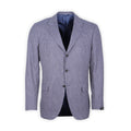 Blazer - Checkered Fleece Wool, Silk & Linen Single Breasted