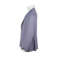 Blazer - Checkered Fleece Wool, Silk & Linen Single Breasted