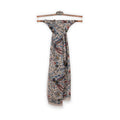 Scarf Fantasy Peacock And Leaves Printed Cotton Modal Cashmere