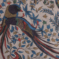Scarf Fantasy Peacock And Leaves Printed Cotton Modal Cashmere