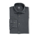 Polo-Shirt - Frosted Jersey Cotton Long Sleeves