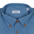 Plain Jean Blue Shirt With Wooden Buttons