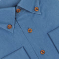 Plain Jean Blue Shirt With Wooden Buttons