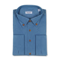 Plain Jean Blue Shirt With Wooden Buttons