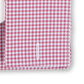 Checked Burgundy Double Cuff Shirt