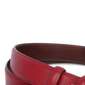 Burgundy Leather Belt