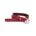 Burgundy Leather Belt