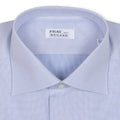 Checked Light Blue Double Cuff Shirt