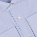 Checked Light Blue Double Cuff Shirt