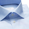 Sky Blue Prince of Wales Check Shirt