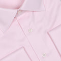 Plain Pink Double Cuff Shirt